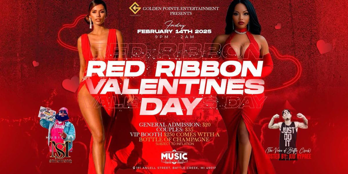 RED Ribbon Valentines Day All R&B Party