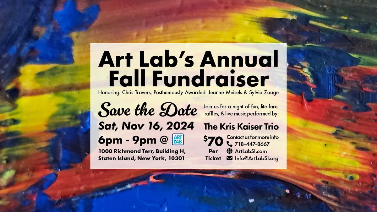 Art Lab's Annual Fall Fundraiser