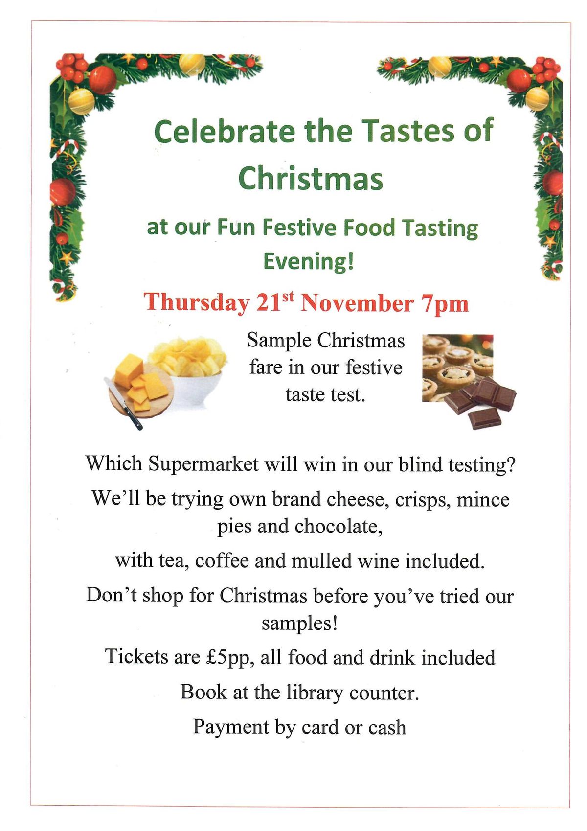 Festive Food tasting