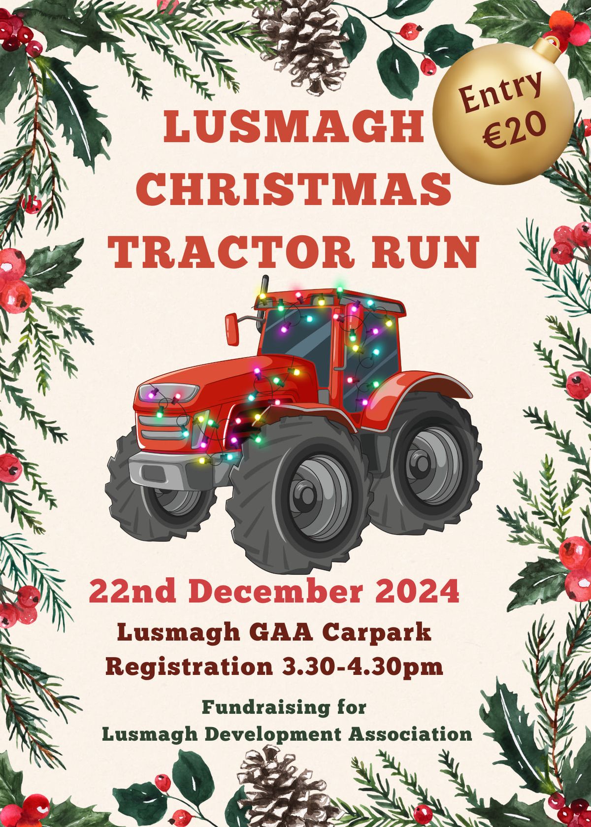 Lusmagh Christmas Tractor Run \ud83c\udf84\ud83d\ude9c