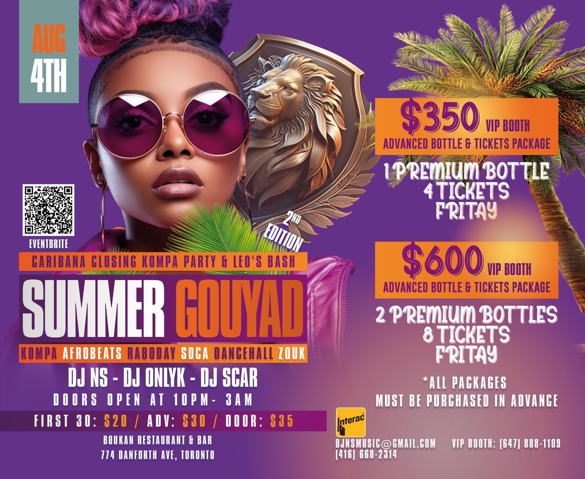 Summer Gouyad pt2 Official Sunday Konpa Caribana Party