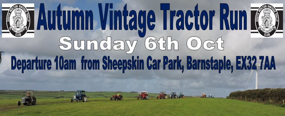 SMVRC Autumn Vintage Tractor Run - 6th Oct 2024