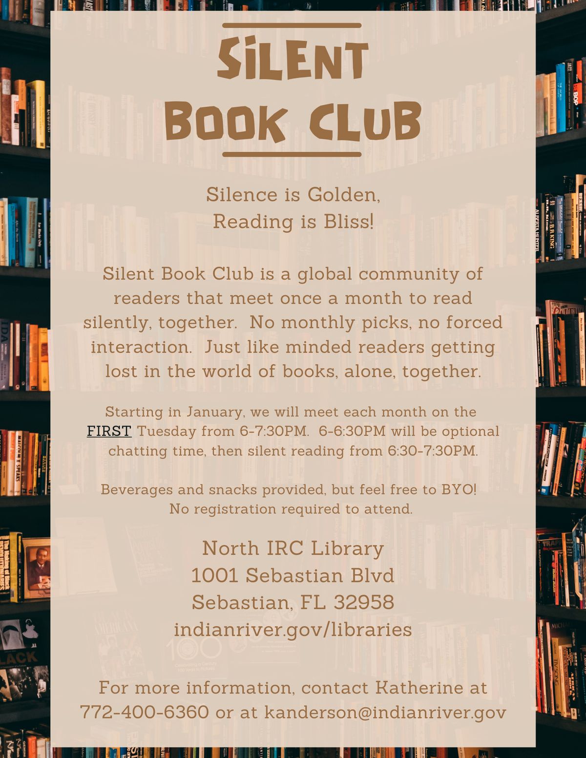 Adults: Silent Book Club