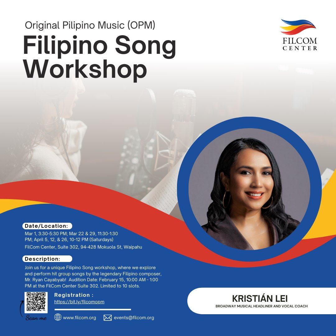 Filipino Song Workshop (Original Pilipino Music)