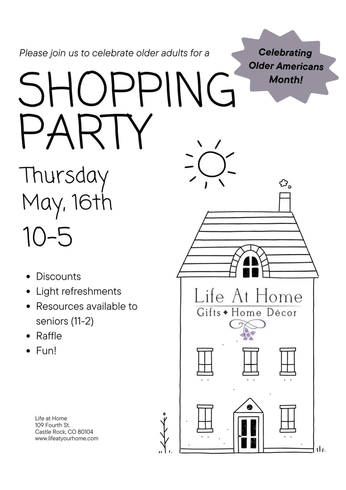 Aging Resources-Shopping Event Supporting Older Americans 