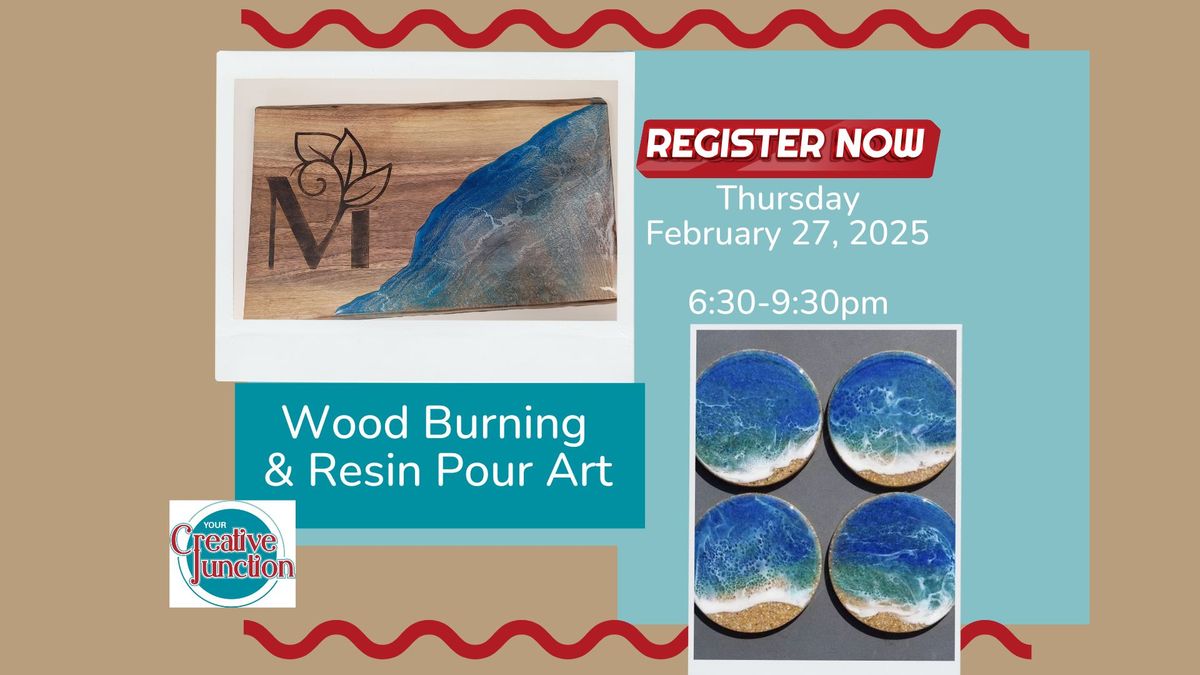 Wood Burning & Resin Pour Class