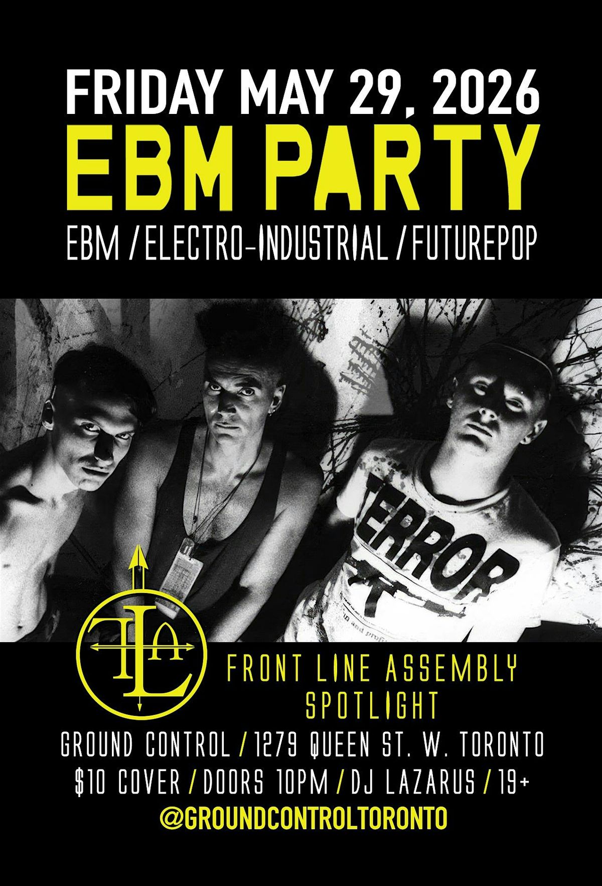 EBM PARTY w\/ Front Line Assembly Spotlight - ebm - industrial - futurepop