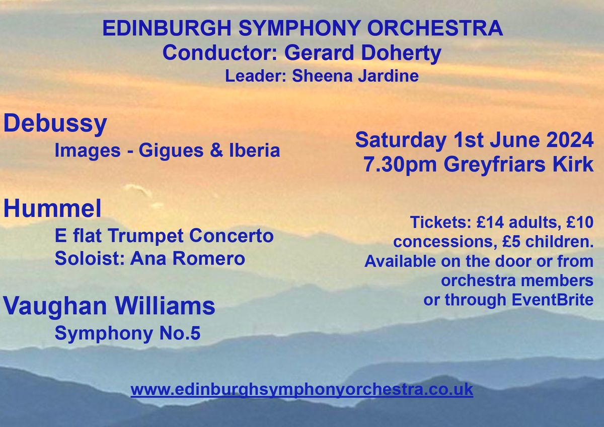 ESO Summer Concert: Debussy, Hummel, Vaughan Williams