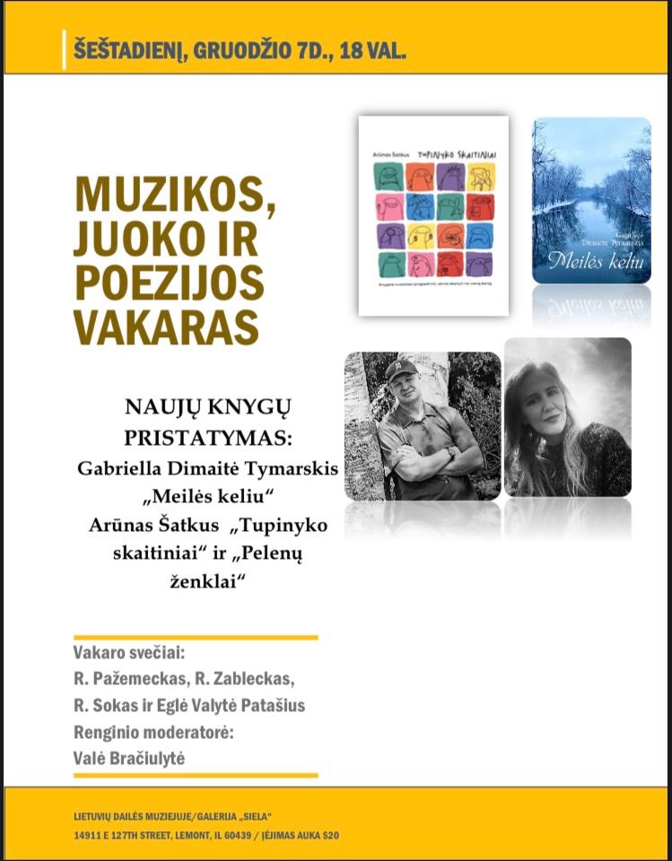 Muzikos, juoko ir poezijos vakaras