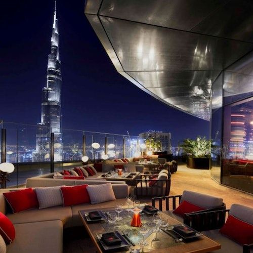 Set Menu Lunch at C\u00c9 LA VI with Selected Beverages and Burj Khalifa Views