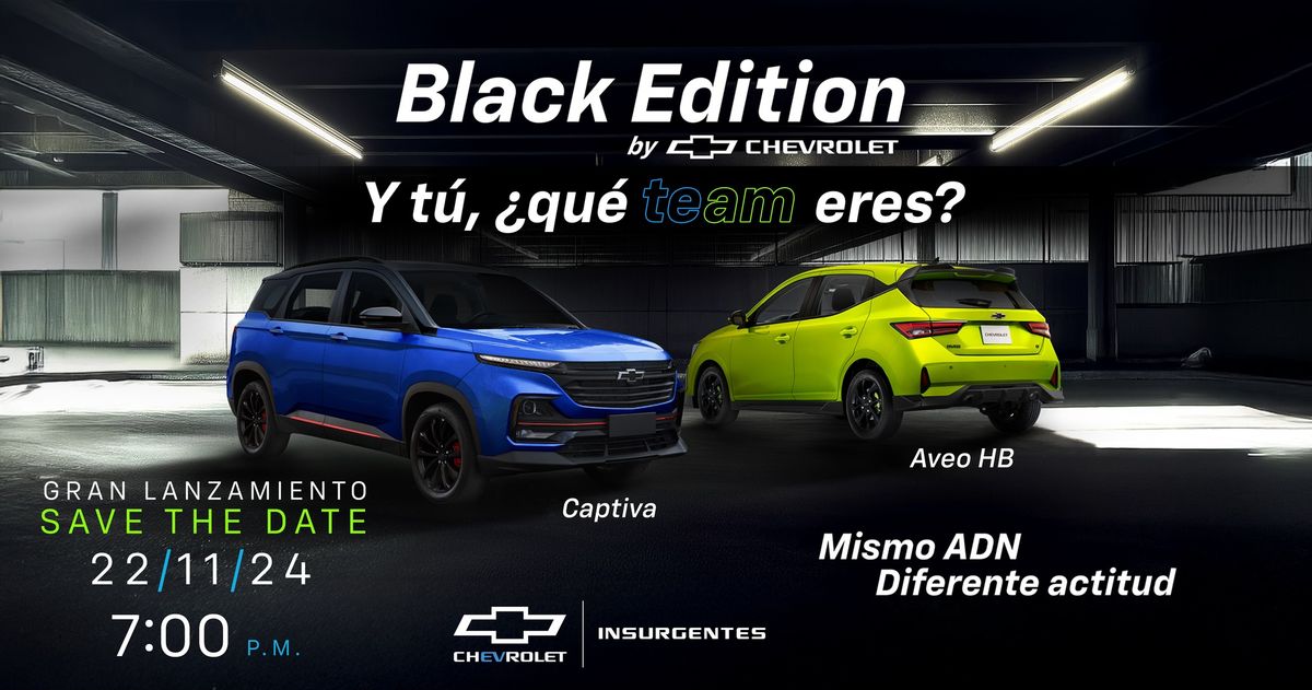 OPEN HOUSE AVEO HB Y CAPTIVA BLACK EDITION 