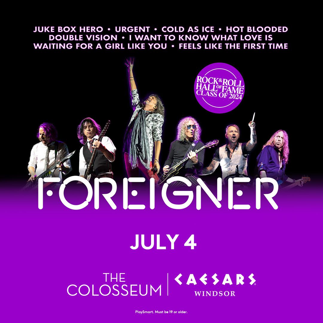 Foreigner at The Colosseum at Caesars Windsor