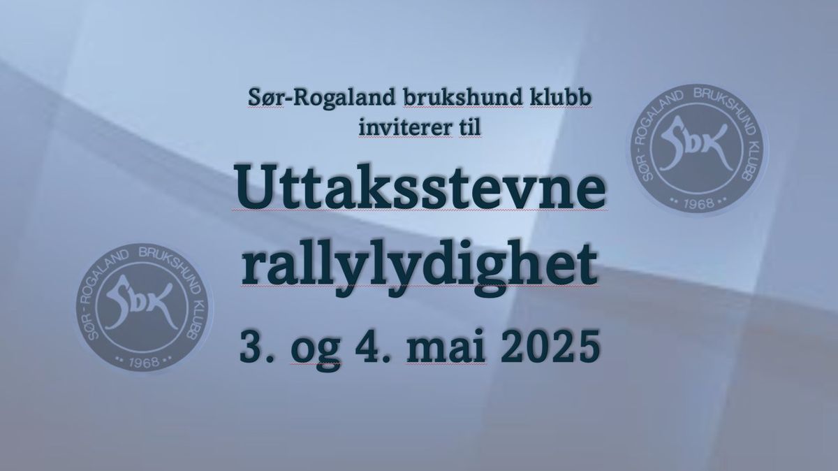 Uttaksstevne rallylydighet