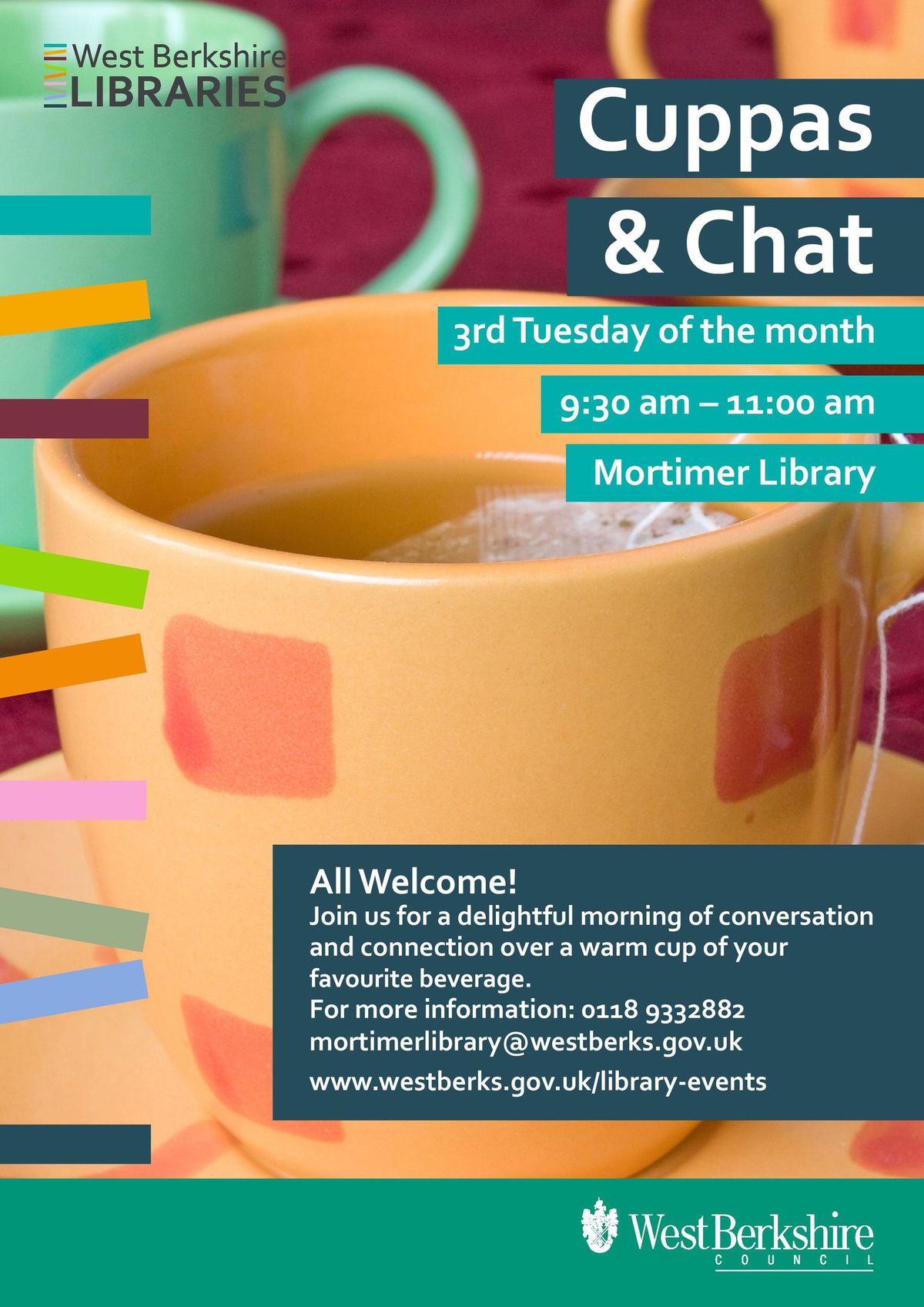 Cuppas and Chat at Mortimer Library