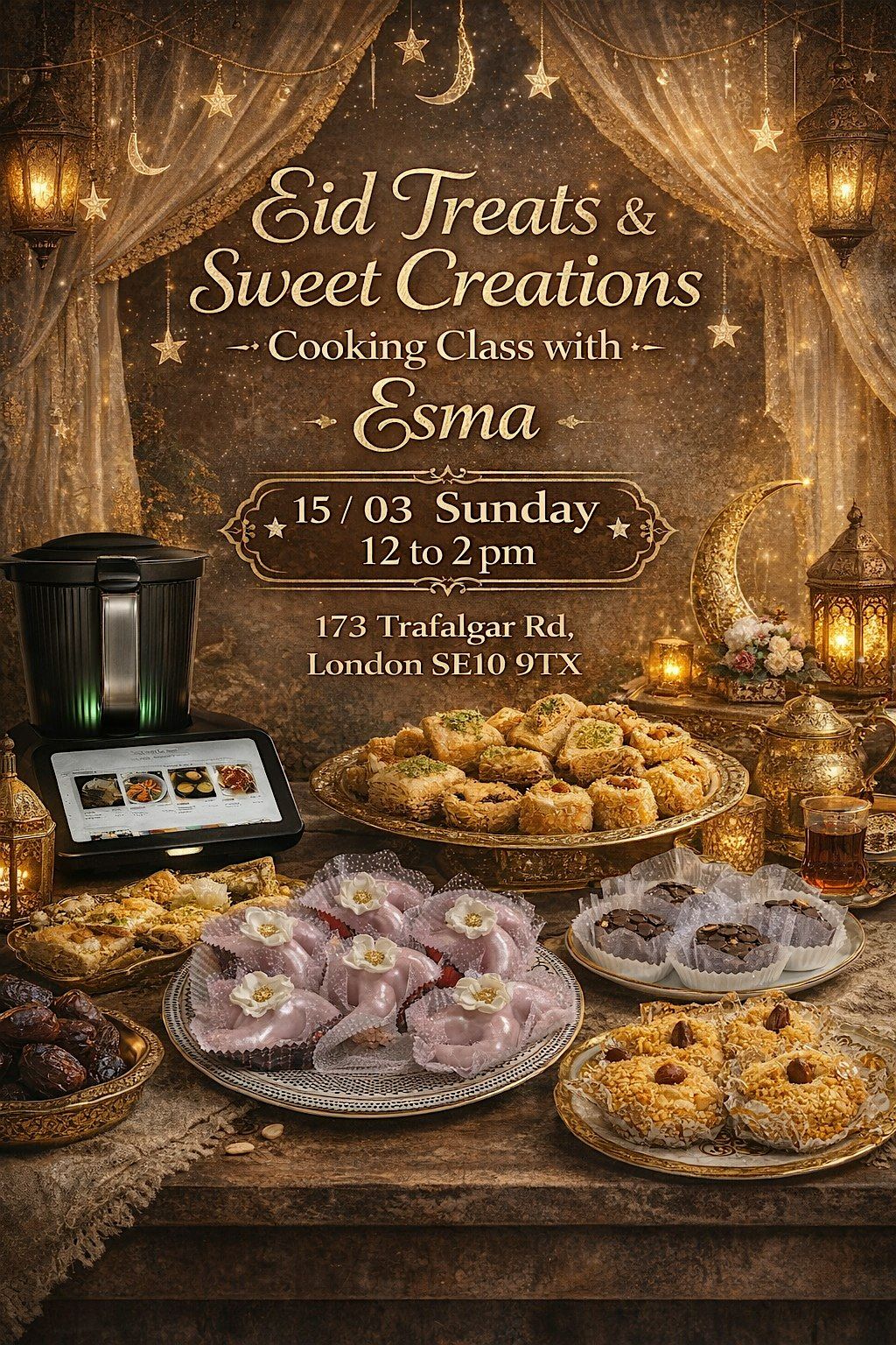 Eid Treats & Cooking Creations Cooking Class with Esma, Thermomix ...
