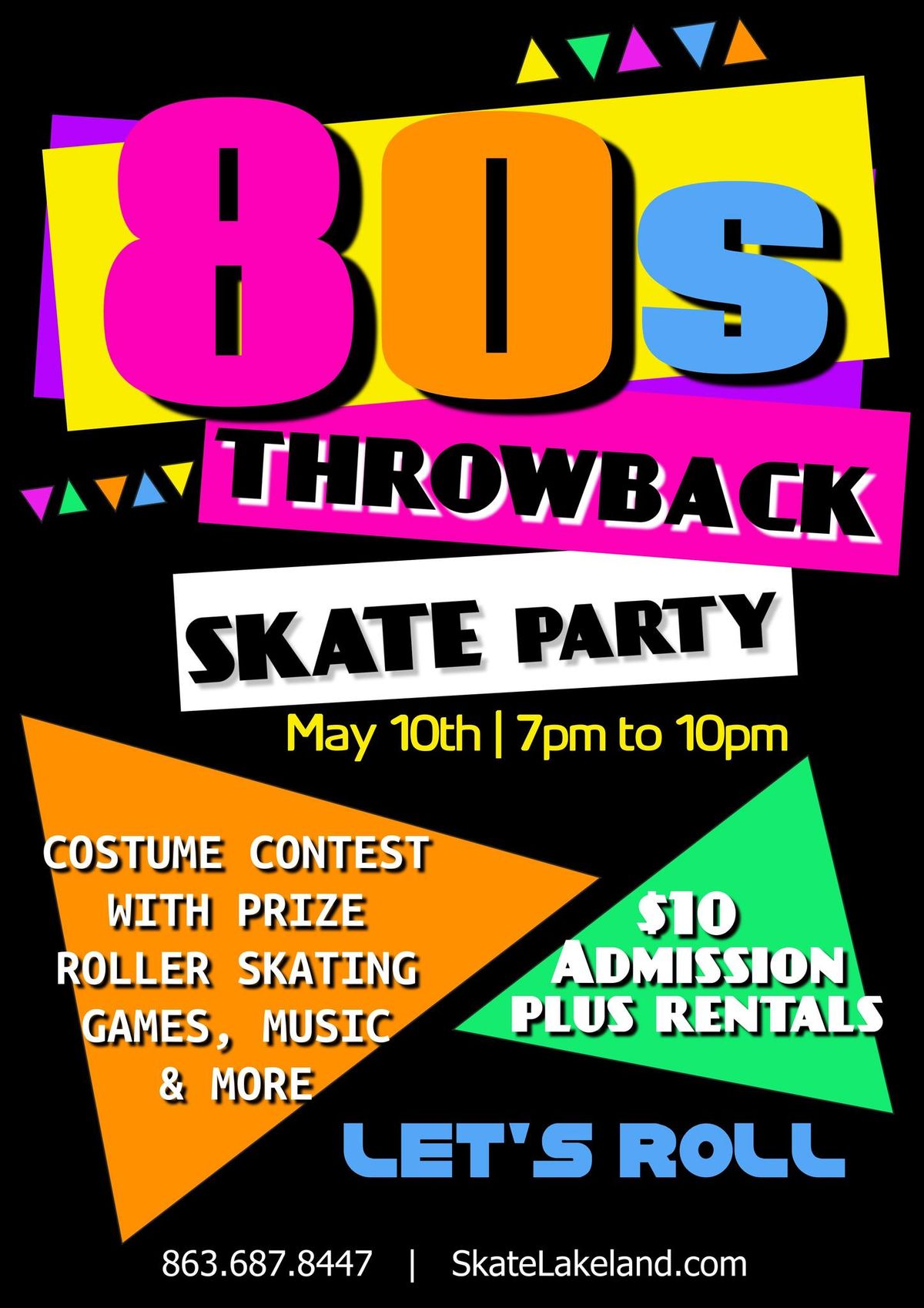 80s Throwback Skate Party