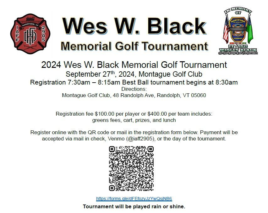 Wes W. Black 3rd Annual Memorial Golf Tournament