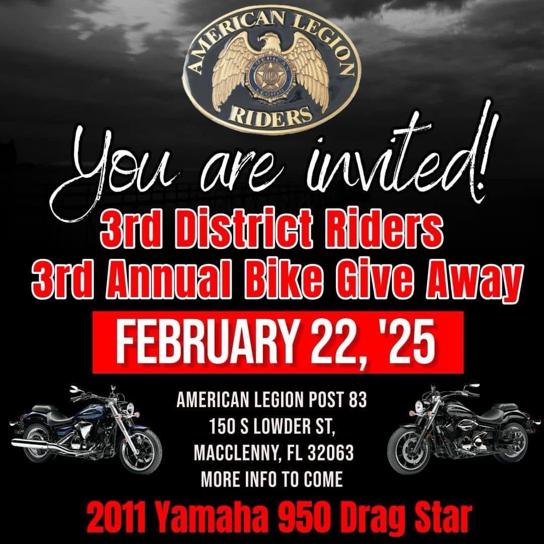 3rd District ALR 83 Bike Give Away