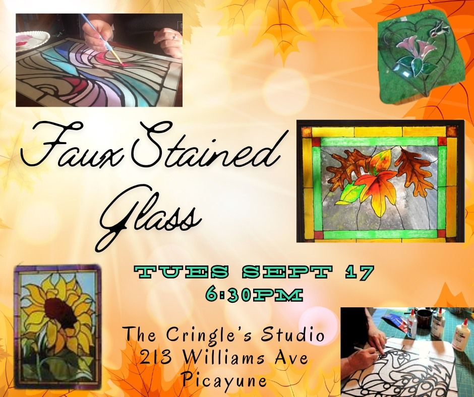 Faux Stained Glass Painting Class 