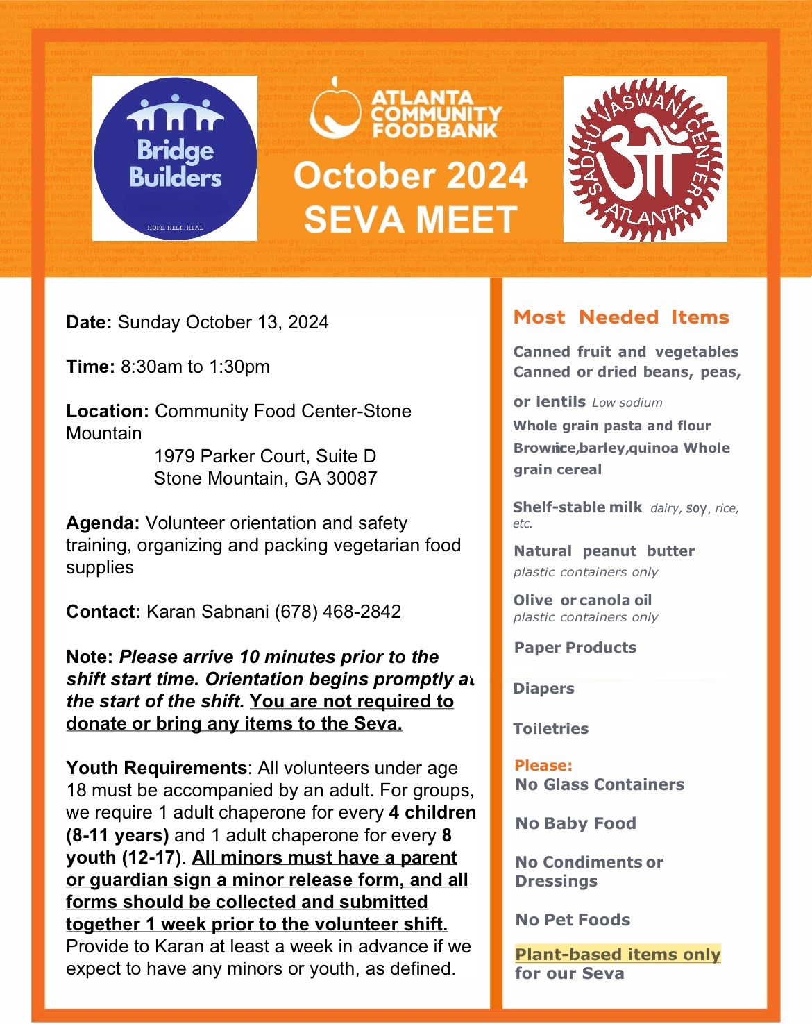 Oct 2024 Youth Seva Meet