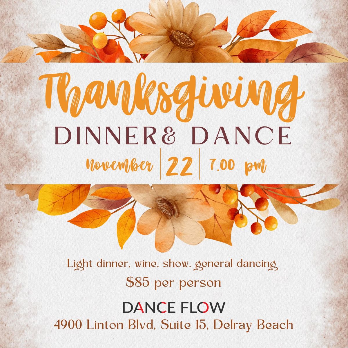 Thanksgiving Dinner & Dance