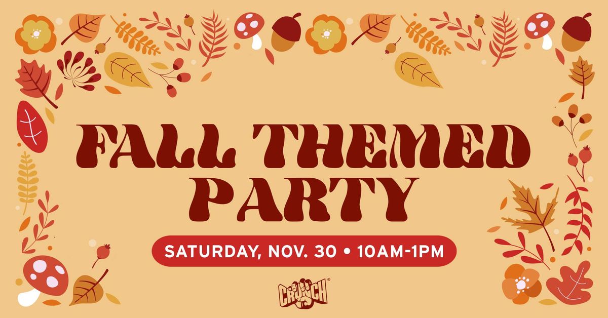 Fall-Themed End of Month Party