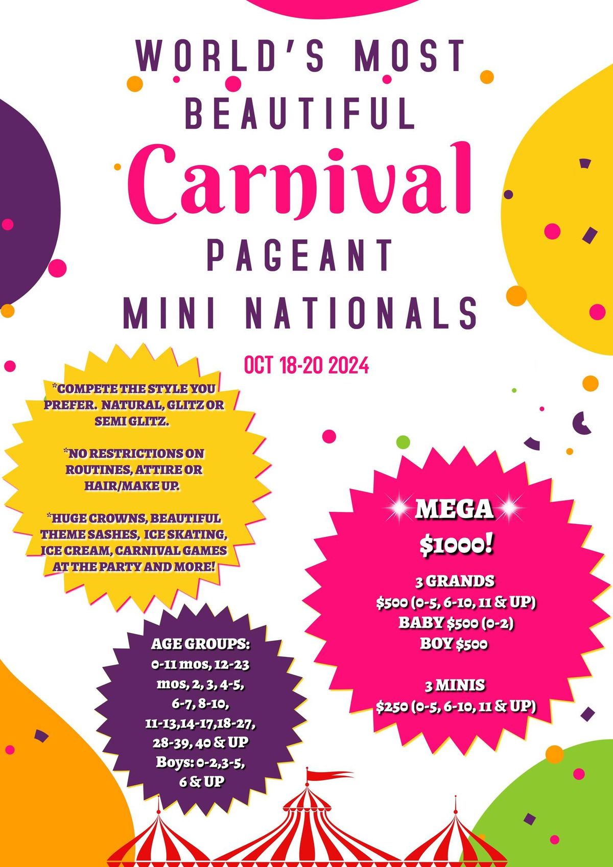 Worlds Most Beautiful Mini National carnival pageant 