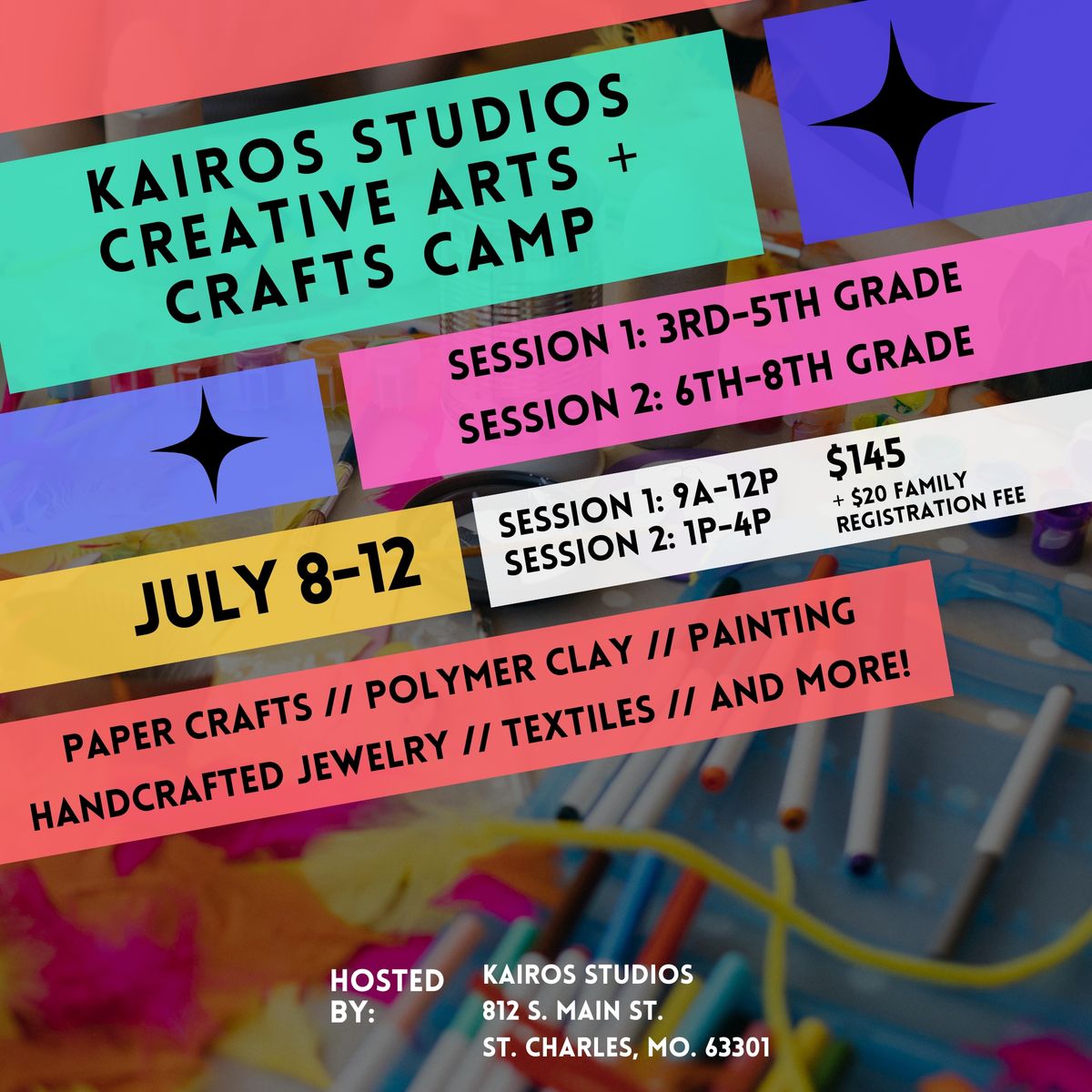 Summer Creative Arts Camp for Tweens + Teens