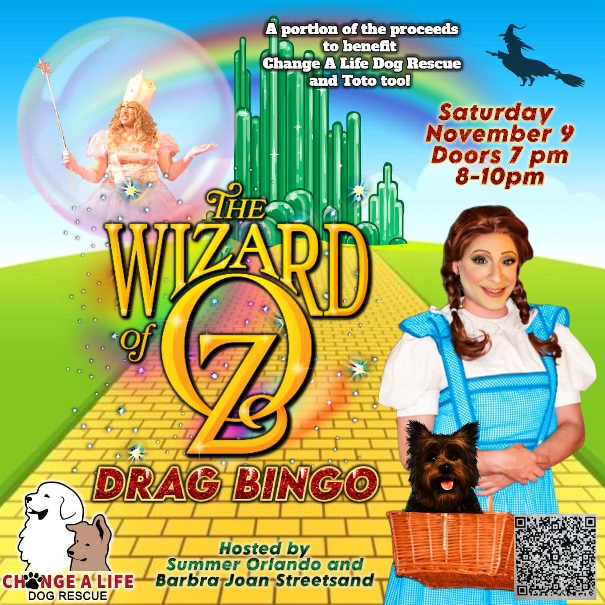 Wizard of Oz Drag Bingo to benefit Change A Life Dog Rescue