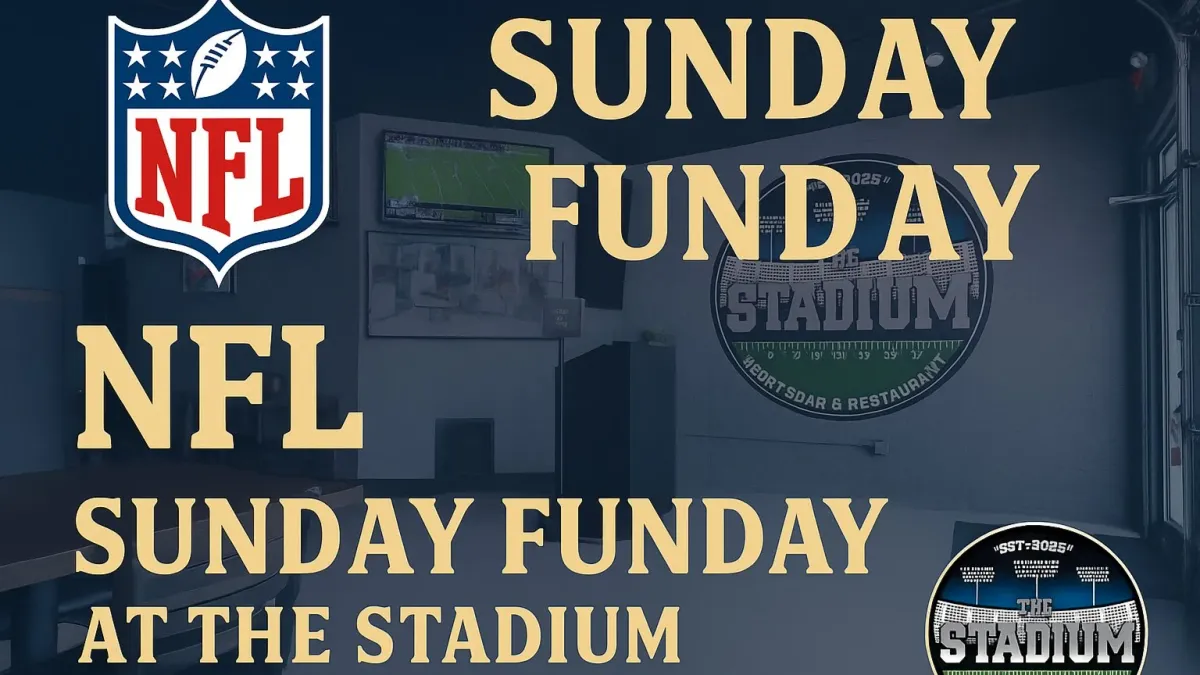 \ud83c\udfc8 NFL Sunday Funday at The Stadium \u2013 Arts District \ud83c\udf54\ud83c\udf7bLimited Event