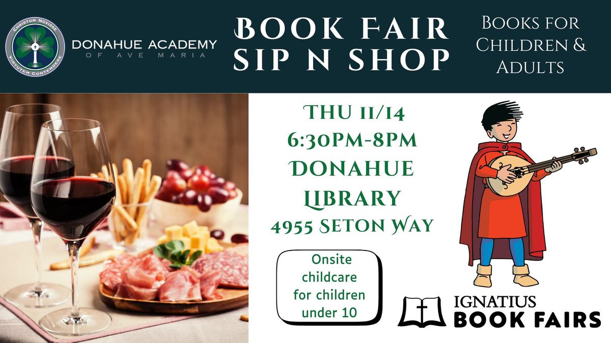 2024 Donahue Book Fair Sip N Shop @ Donahue Library