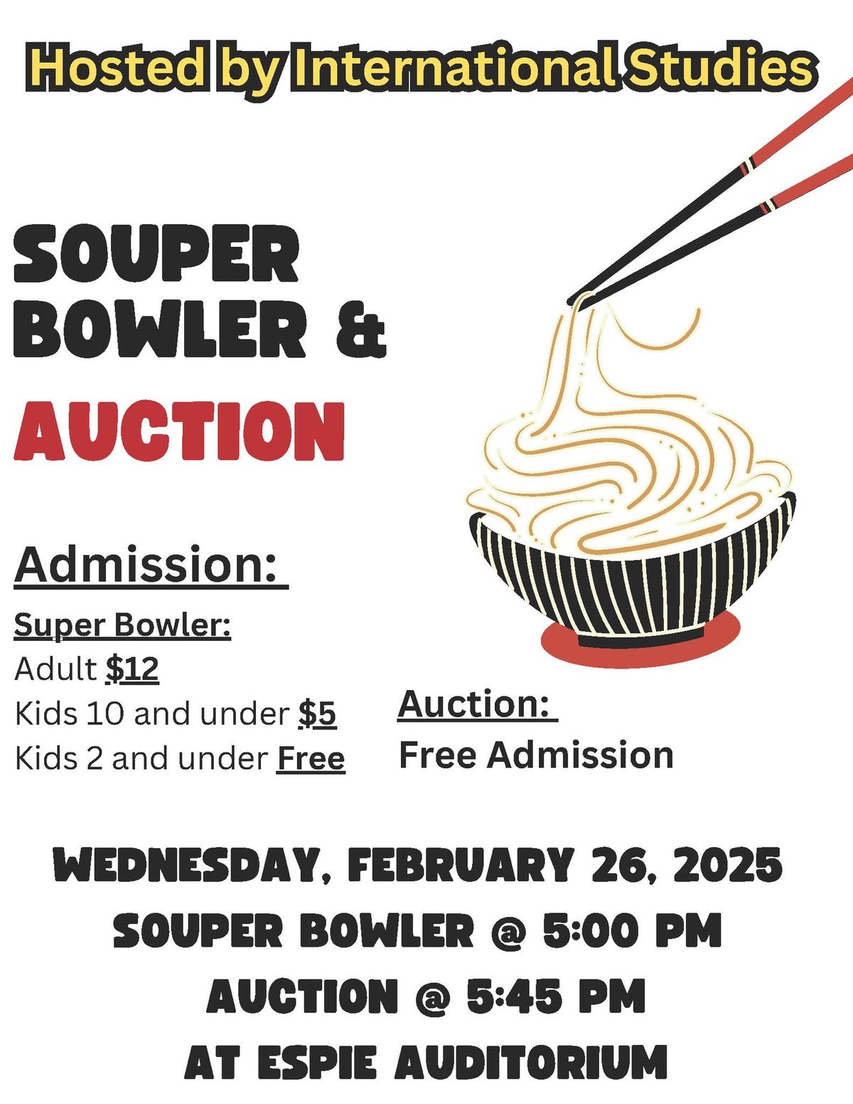 Our Souper Bowler & Auction Night