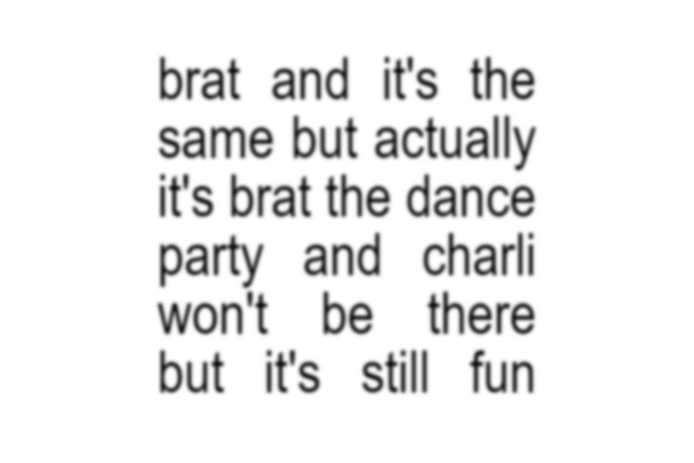 brat: the dance party