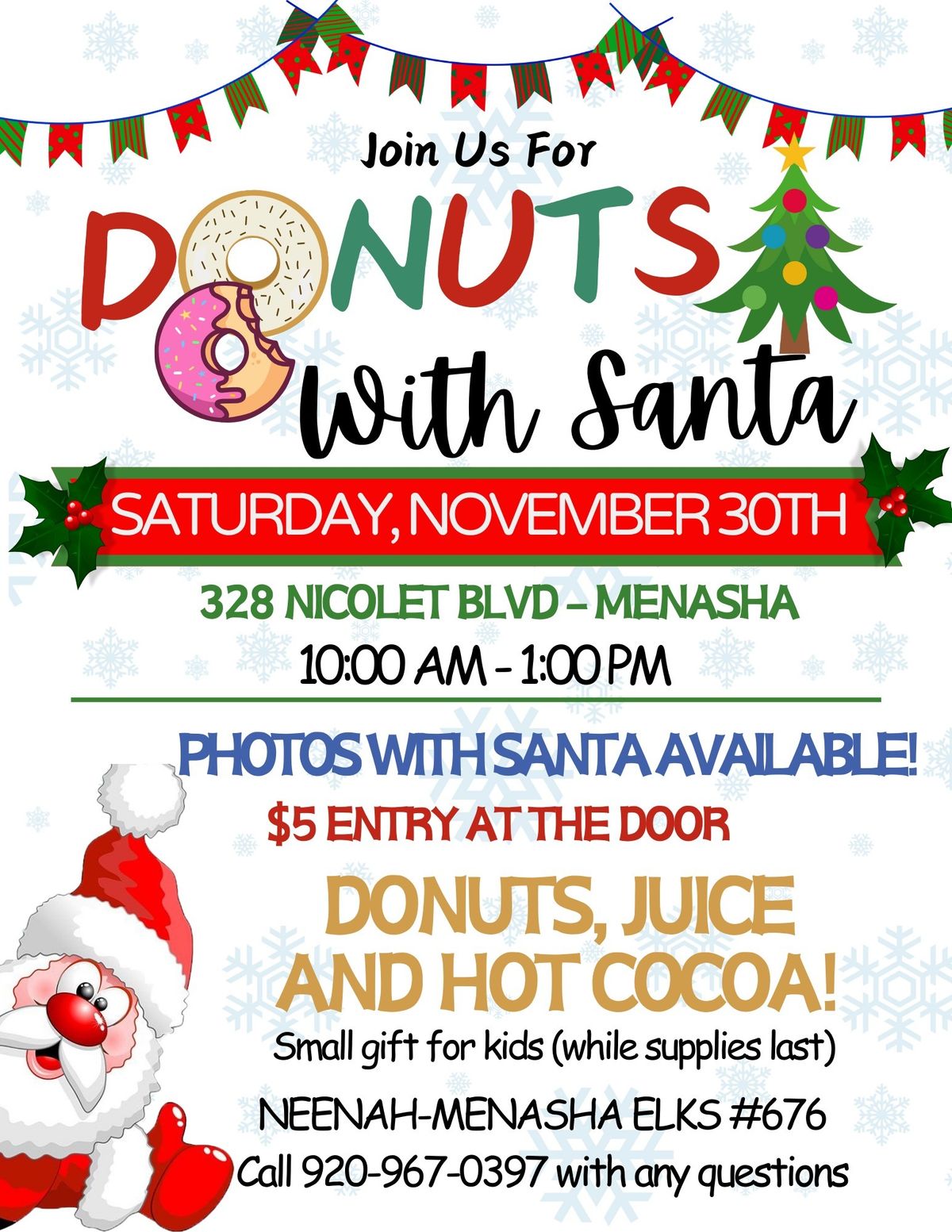 Donuts with Santa 