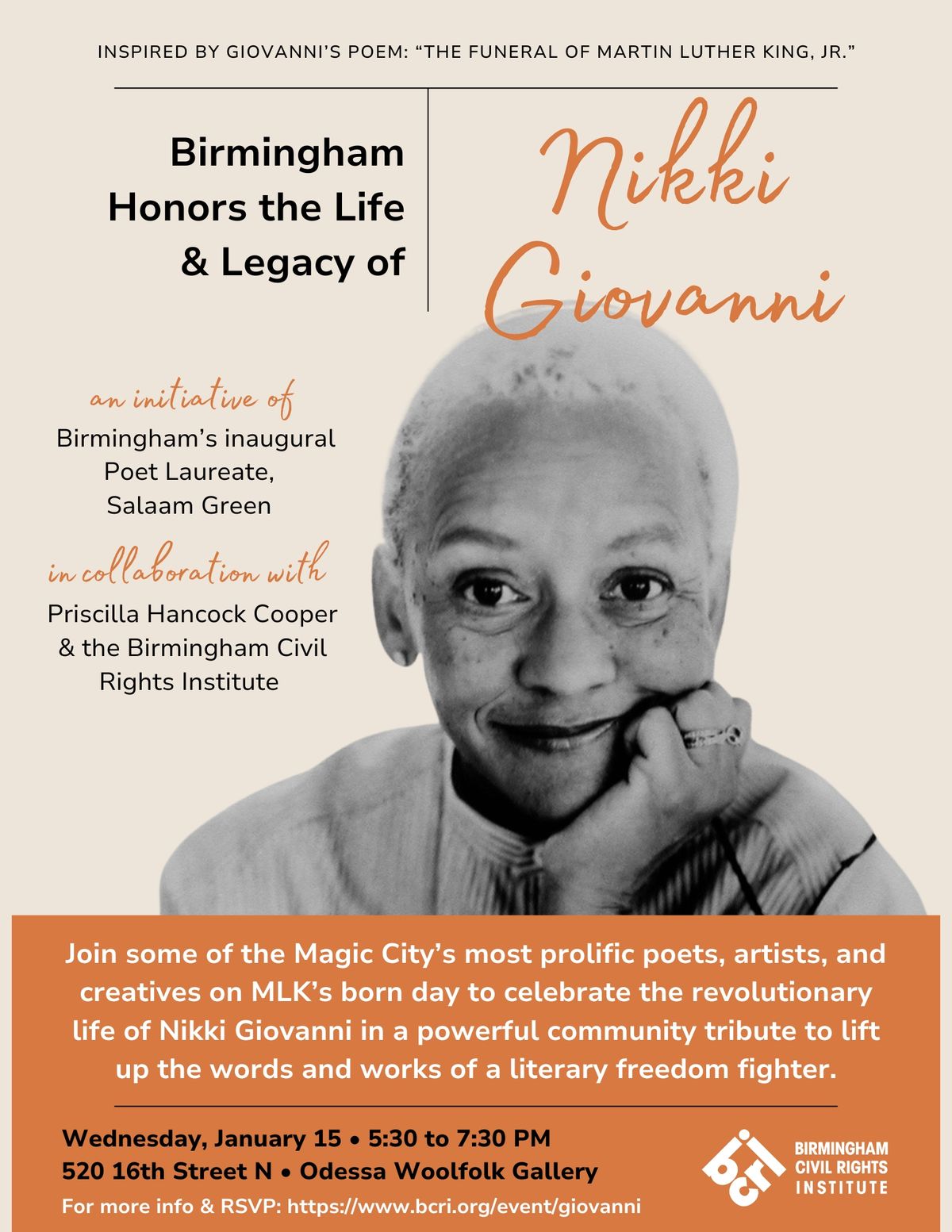 Birmingham Honors the Life & Legacy of Nikki Giovanni