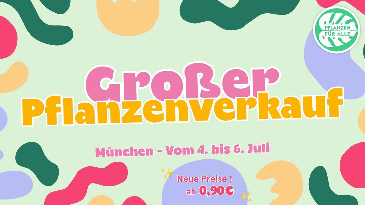 Gro\u00dfer Pflanzenverkauf - M\u00fcnchen