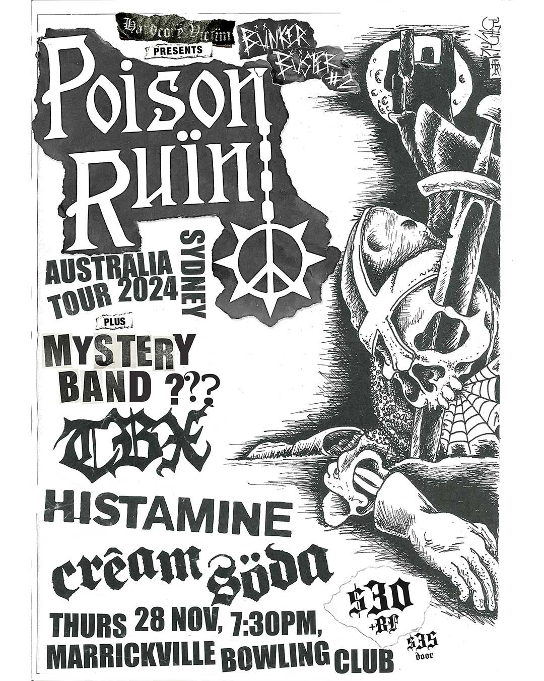 Poison Ru\u00efn (USA), TBX, Histamine, Cr\u00eaam S\u00f6da