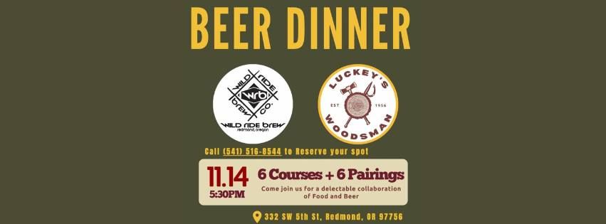 Beer Dinner with Luckey's Woodsman