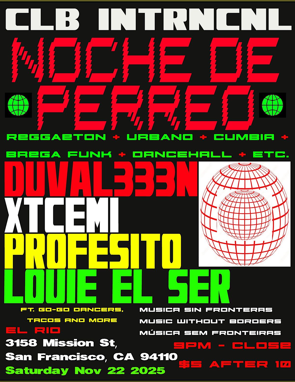 CLB INTRNCNL: NOCHE DE PERREO