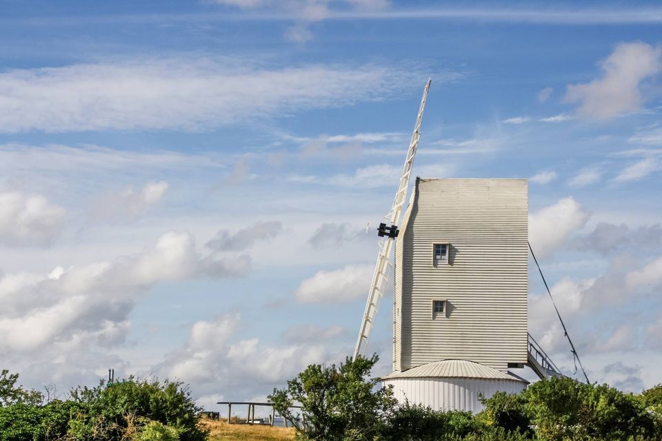 The Windmills, Sea views and Chalk Hills of the South Downs