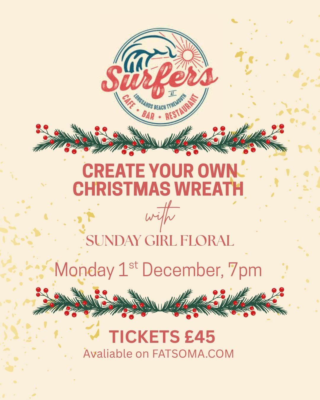 Sunday Girl Floral, Wreath class- Surfers Monday 1st December