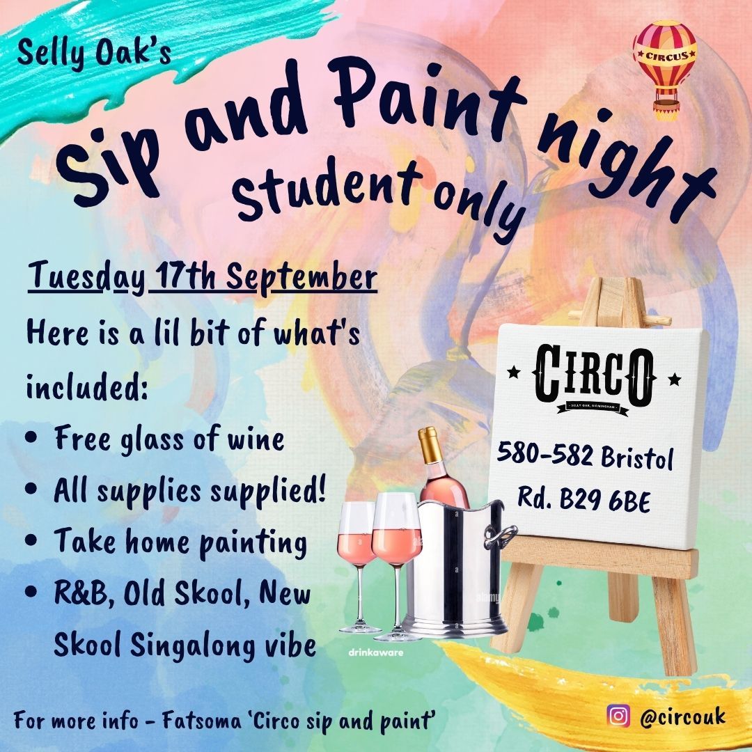 CIRCO SIP AND PAINT 15th Oct ??