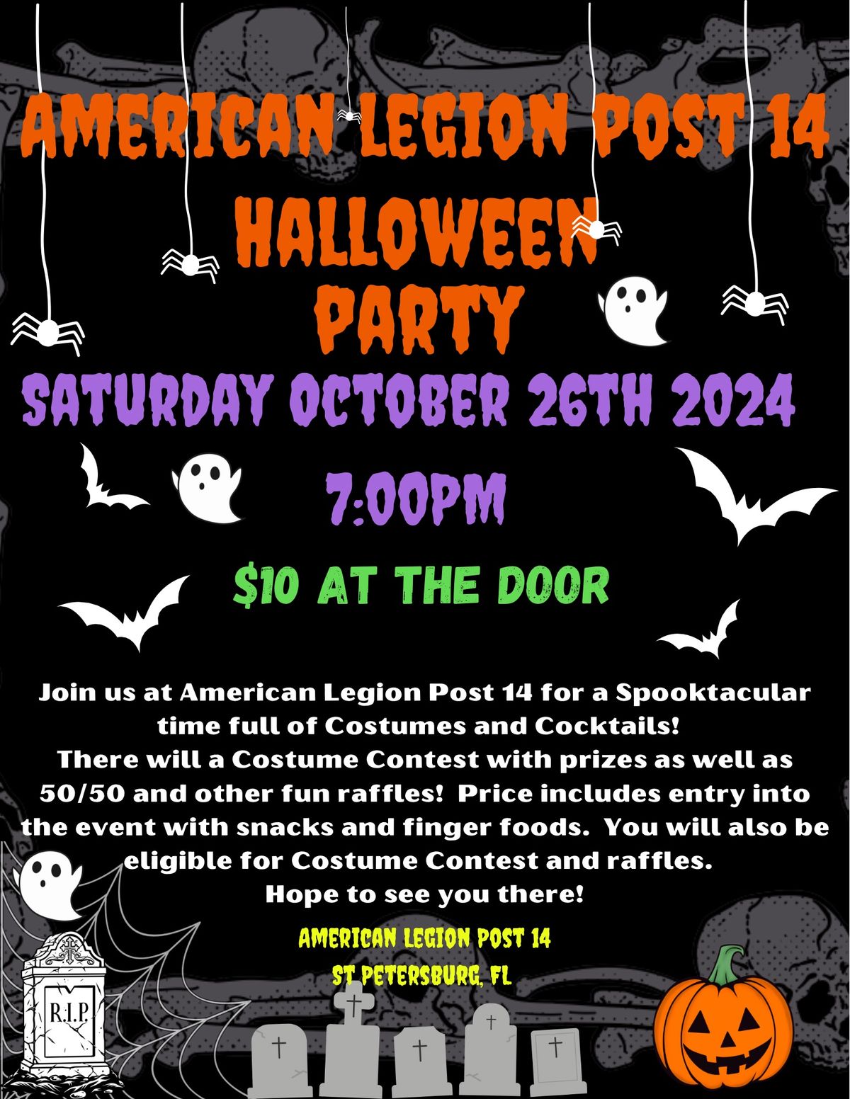 Post 14 Annual Halloween Party 2024