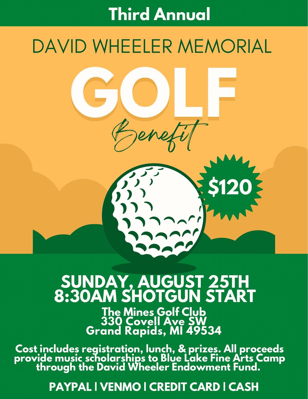 3rd ANNUAL GOLF BENEFIT