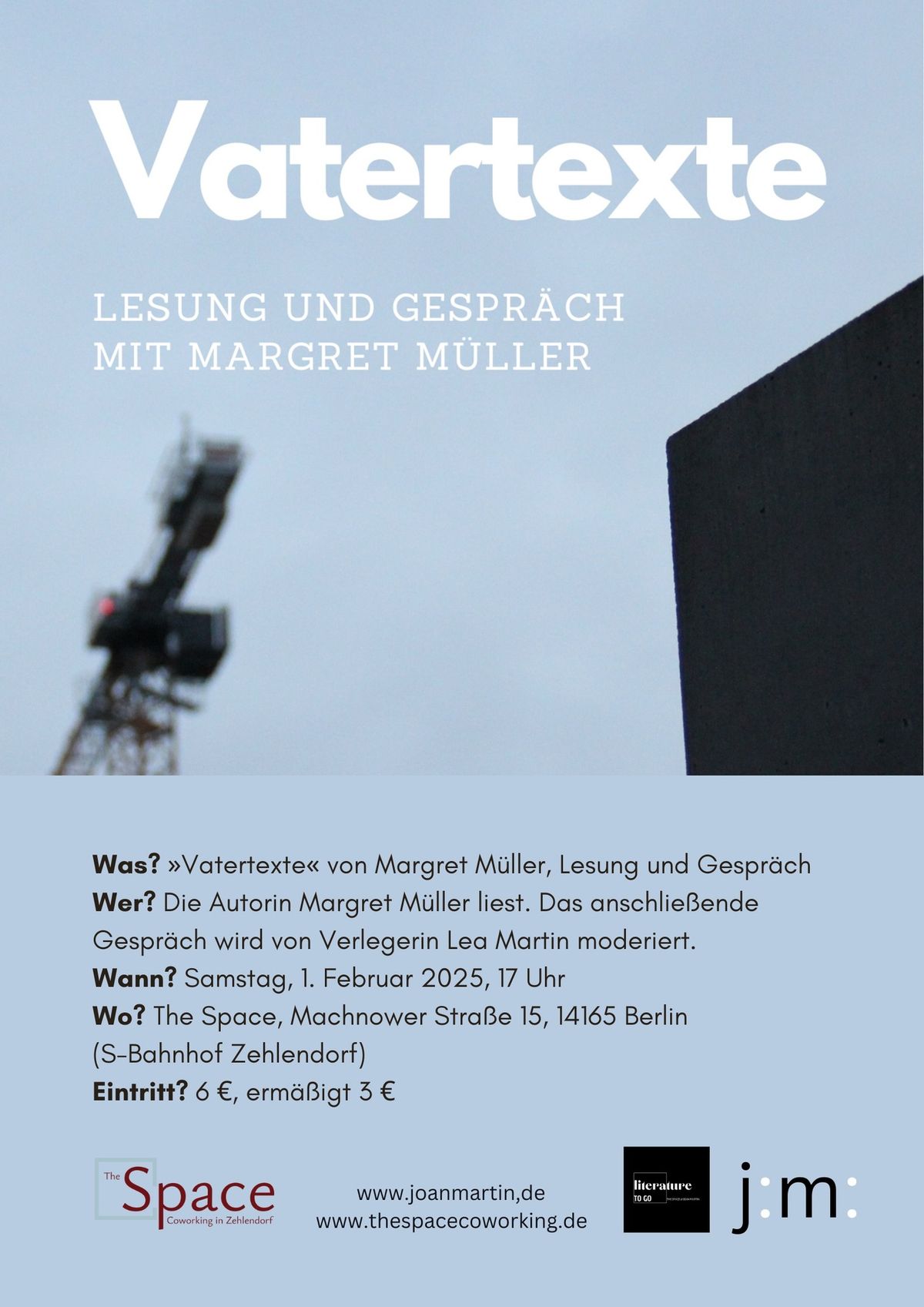 Vatertexte (Lesung und Gespr\u00e4ch mit Margret M\u00fcller)