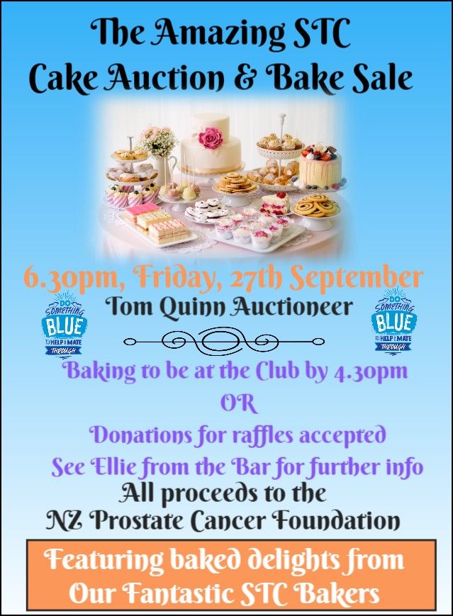 The Amazing STC Cake Auction & Bake Sale