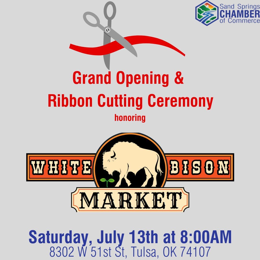 Ribbon Cutting - White Bison Market