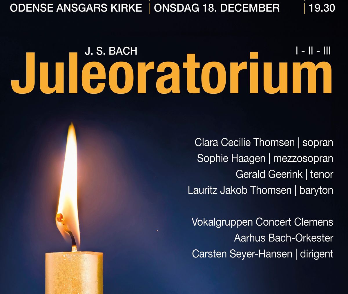 J. S. Bachs Juleoratorium med Vokalensemblet Concert Clemens og Aarhus Bach-Orkester