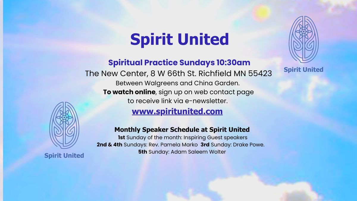 Drake Powe leads Spiritual Practice Sunday 10:30am + Online