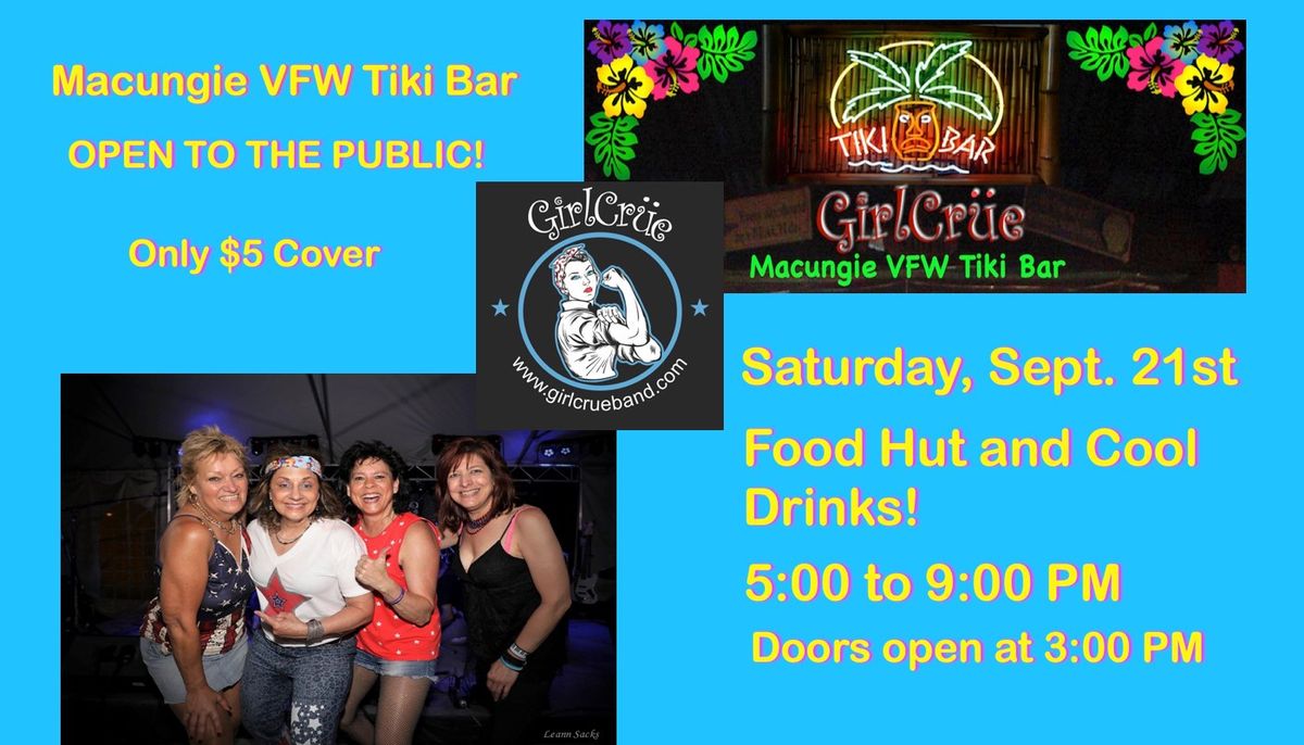 GirlCrue * Macungie VFW Tiki Bar * Sat. Sept. 21st * 5:00 to 9:00pm